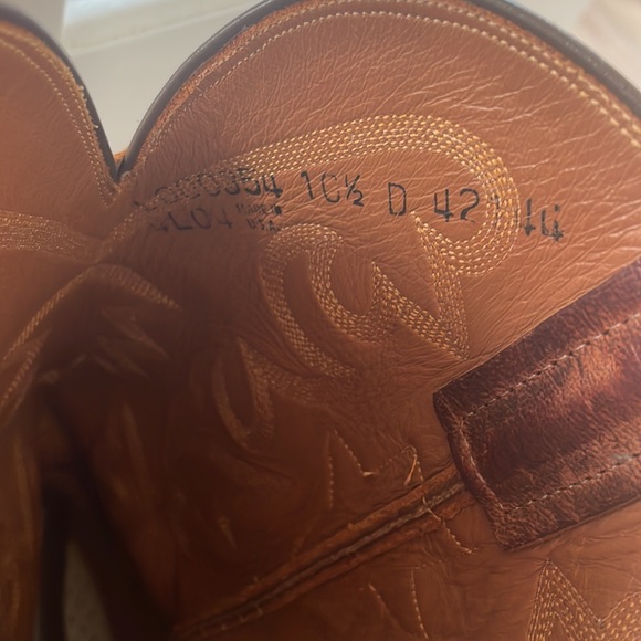 Lucchese Men’s 10.5 Cowboy Boots in warm light brown color -Western boots - Picture 8 of 8